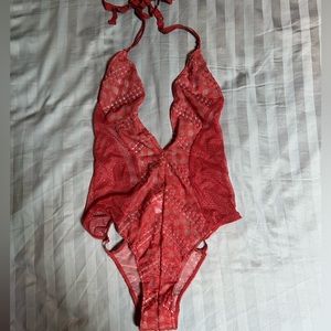 Victoria’s Secret Red Lacy Lingerie One Piece - Size S